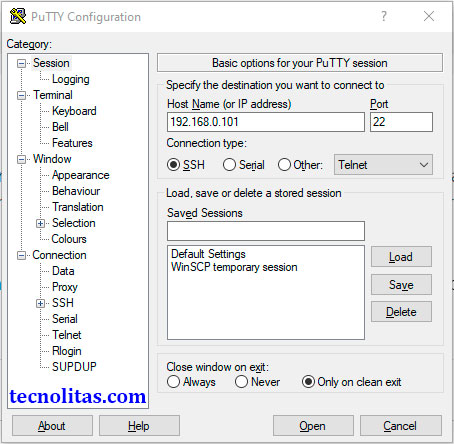 cliente ssh windows