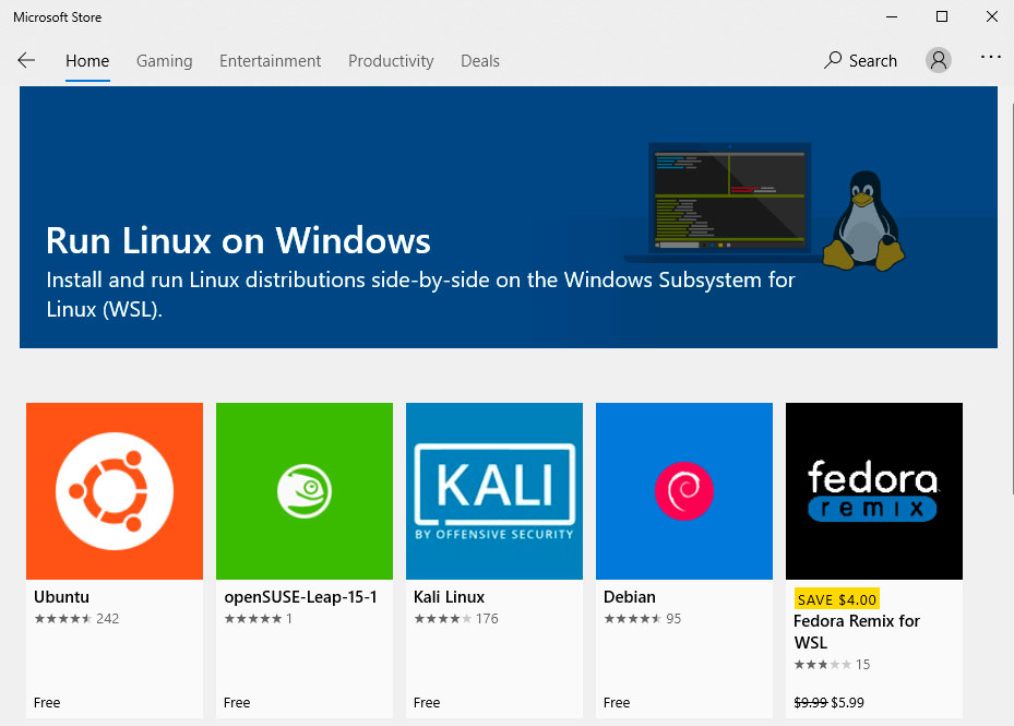 subsistema linux para windows